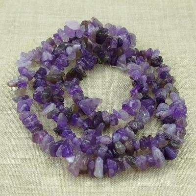 ریسه سنگ آمیتیست شکسته (طول ریسه 40 سانتیمتر است)-155778