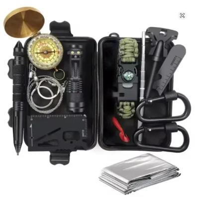 کیت کمپینگ و سفر 16 در 1 مدل Survival Kit - جعبه ابزار چندمنظوره اضطراری