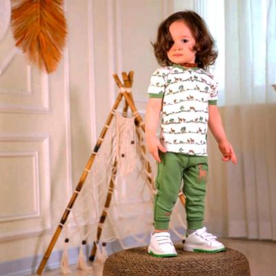 تیشرت و شلوار نوزادی مدل گوزن