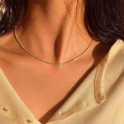 گردنبند خاویاری نقره ای