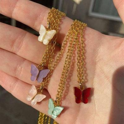 گردنبند پروانه سواروسکی