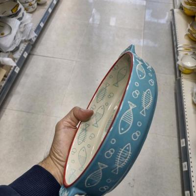 تابه سرامیکی بیضی