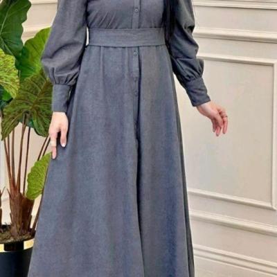 مانتو دانشجویی مخمل مدل پاییزه