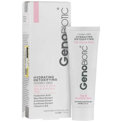 کرم مرطوب کننده و دتوکسیفای کننده صورت و گردن ژنوبایوتیک پوست خشک 50 میلی لیتر