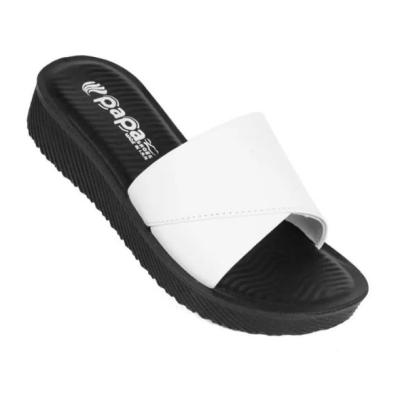 دمپایی زنانه پاپا مدل رویا رنگ سفید