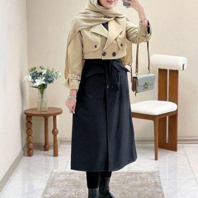 بارانی دو تیکه کاترین کتان تی سی زنانه دخترانه مناسب تا 46