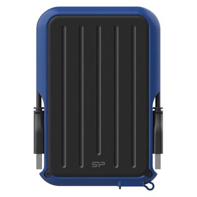 هارد اکسترنال سیلیکون پاور مدل Armor A66 ظرفیت یک ترابایت دارای رابط USB Type-A 3.2