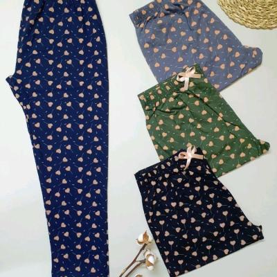 شلوار راحتی زنانه جنس نخ پنبه لاکرا