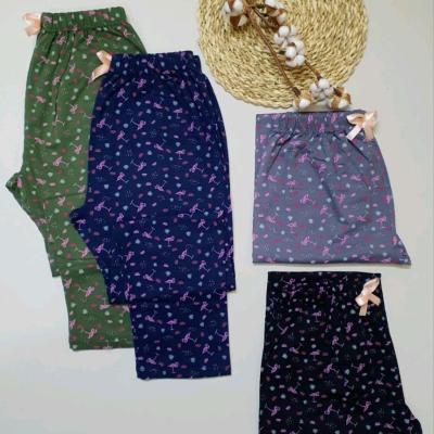 شلوار راحتی زنانه جنس نخ پنبه لاکرا