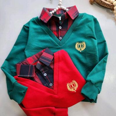 بلوز دو یقه پسرانه