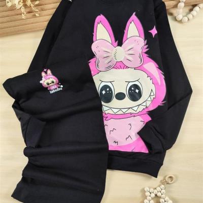 بلوز و شلوار دخترانه لبوبو پاپیونی مناسب 6 تا 15 سال جنس دورس