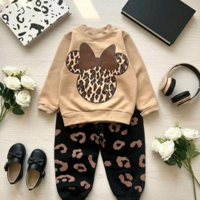 ست بلوز شلوار دخترانه میکی موس پلنگی