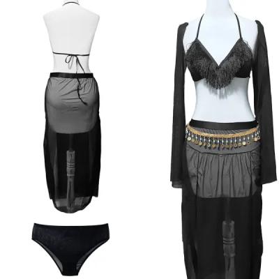 ست سوتین و دامن عربی بالدار کد 107 (38تا42)