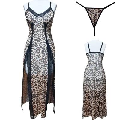 لباس خواب پلنگی فنردار بلند DiDi کد 610 (36تا42)