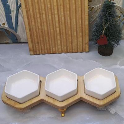 اردو خوری 3 خونه زنبوری خطی پایه دار