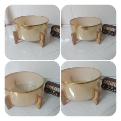 سالاد خوری کاراملی آبگز با استند چوبی