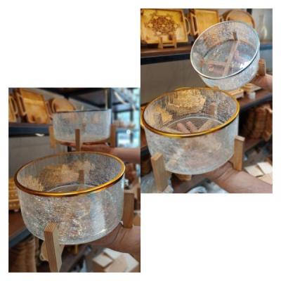 سالاد خوری آبگز با استند چوبی