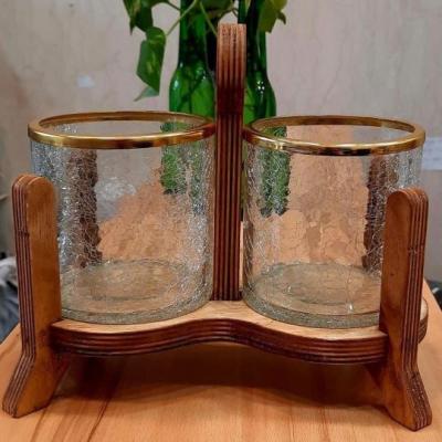 جا قاشقی 2 قلو آبگز با استند چوبی