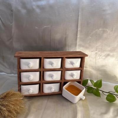 کشو 9 تایی سرامیک چوب راش