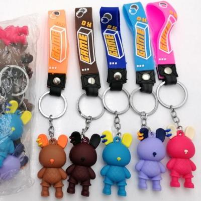 آویز و سرکلیدی سیلیکونی خرس بد