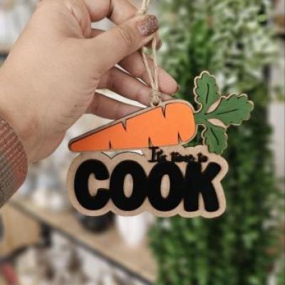 آویز دکوری طرح هویج