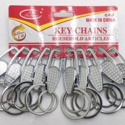 سرکلیدی استیل دو حلقه سر تخت بیضی