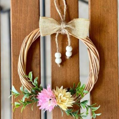 آویز پشت دری حصیری کوچک