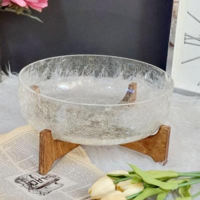 میوه خوری شیشه آبگز پایه چوب-158515