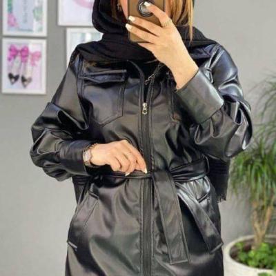 کاپشن چرم کوتاع کد 100750