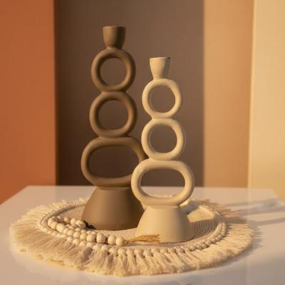 جاشمعی دکوری مدل حلقه‌ مینیمال (ست 2 عددی)