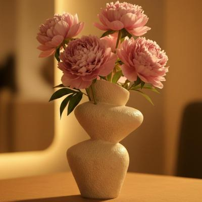 گلدان دکوری سه‌طبقه گلایل مدرن (طرح متقارن)