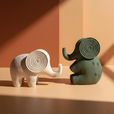 ست مجسمه فیل دکوری (2 عددی)