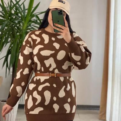 بلوز بافت زنانه طرح گاوی