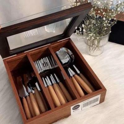 جاقاشقی چوبی،باکس قاشق و چنگال چوبی