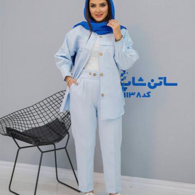 مانتو و شلوار راحیل کد: 1138