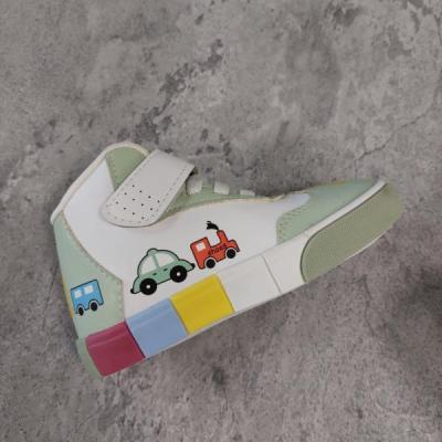 نیم بوت مدل ماشین (رنگ سفید سبز)-156232