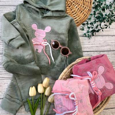 هودی شلوار مخمل کبریتی خرگوش