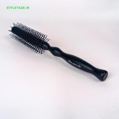 برس گرد مردانه ضدحرارت از برند لین می دا مقاوم و بدون لبه های تیز، خوش دست، سبک با رنگ مشکی