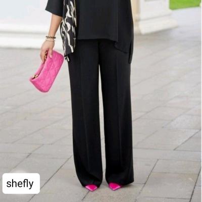 شلوار زنانه کرپ کنزو نیم بگ مجلسی