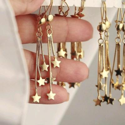 گوشواره طلایی جنس استیل ضد حساسیت (ارسال رایگان) عبیرشاپ