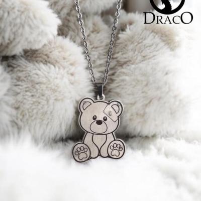 گردنبند چاقومخفی دار مدل خرس تدی