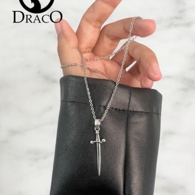 گردنبند زنانه و مردانه شمشیر استیل