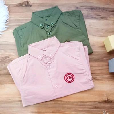 بلوز کتان آستین کوتاه پسرانه