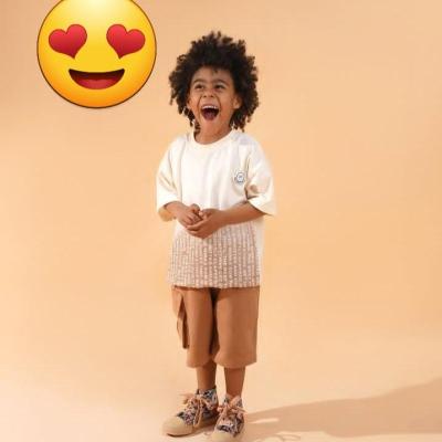 ست تیشرت و شلوارک طرح حروف انگلیسی