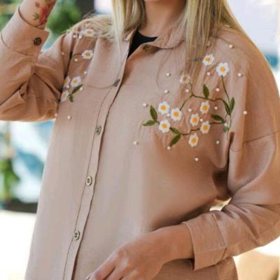 مانتو مرواریدی گلدوزی