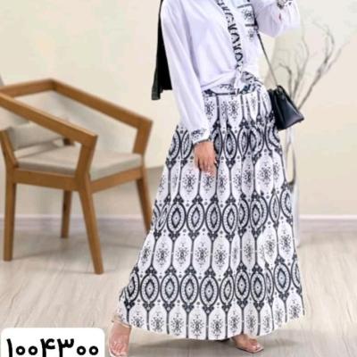 ست تونیک و دامن طرح سنتی