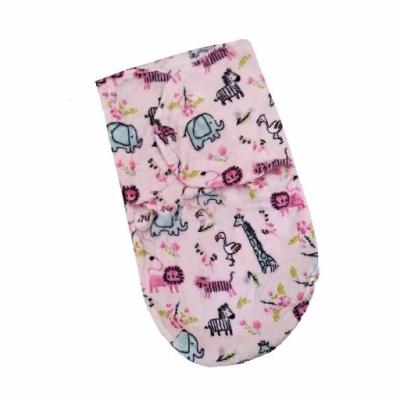 قنداق چسبی مخمل طرحدار ( صورتی )