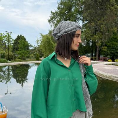 مانتو کتی زنانه کرپ مدل شومیزی