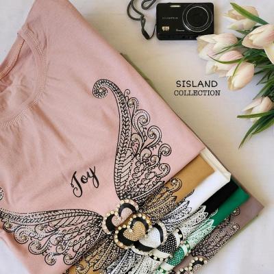 تیشرت نگین کاری