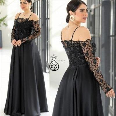 پیراهن شب زنانه ساتن مدل گیسو